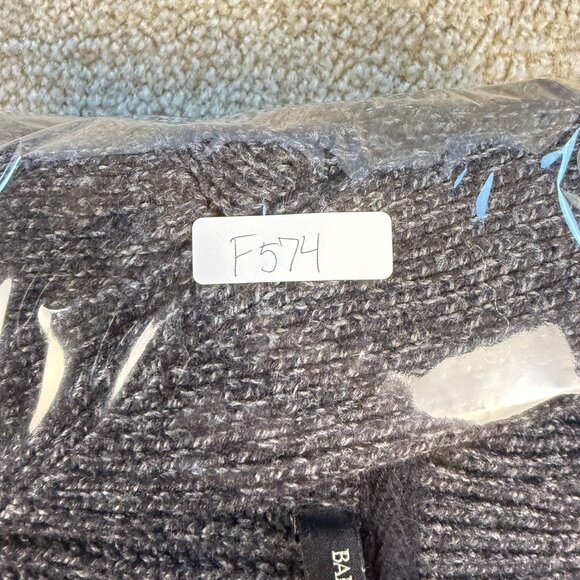 Banana Republic Military Shawl Collar Knit Wool Cardigan Sweater Sz S Gray F574 - Picture 8 of 8